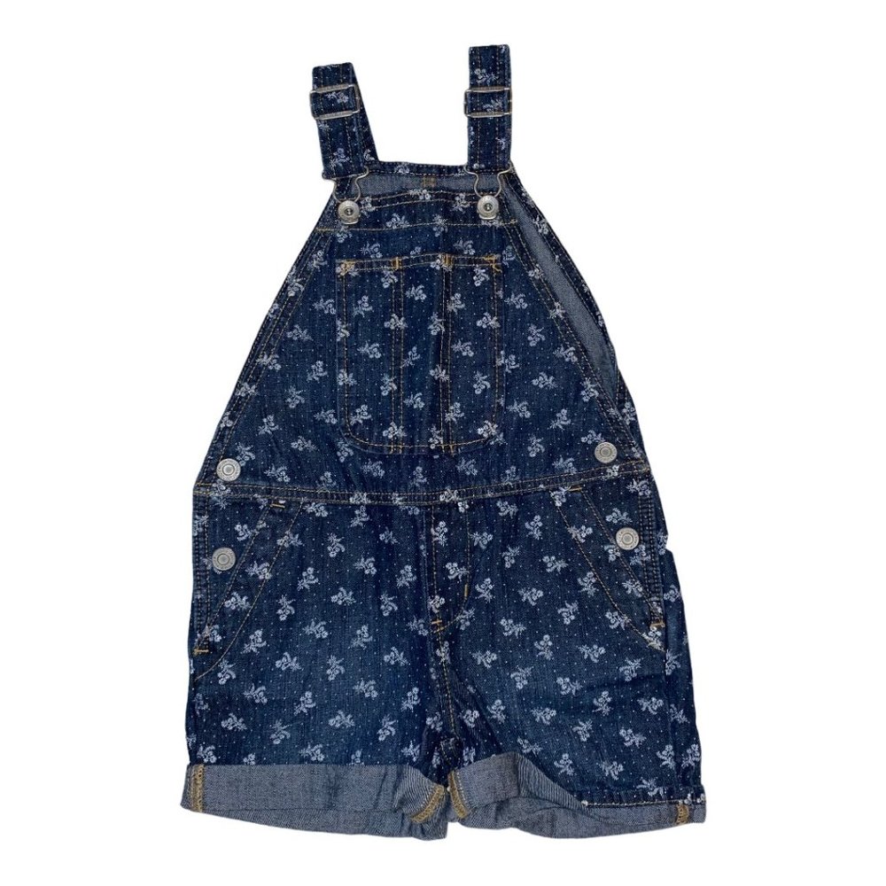 Gap Floral Denim Shortalls NWT Sz XS (5)